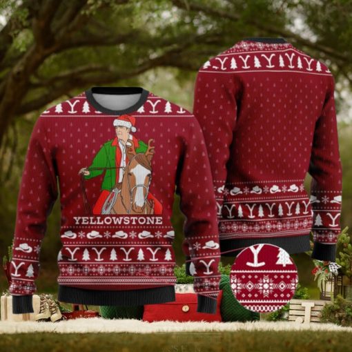 Cardinal Red Yellowstone Funny Ugly Christmas Sweater Gift For Men And Women
