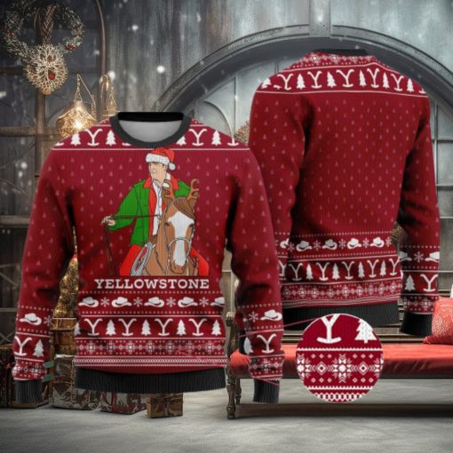 Cardinal Red Yellowstone Funny Ugly Christmas Sweater Gift For Men And Women