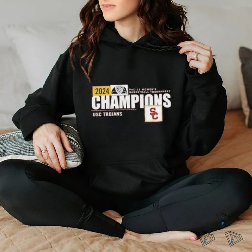 Cardinal USC Trojans 2024 Pac 12 Women’s Basketball Conference Tournament Champions Locker Room hoodie, sweater, longsleeve, shirt v-neck, t-shirt