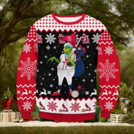 Cardinals Grinch Christmas Christmas Ugly Sweater Gift For Men And Women
