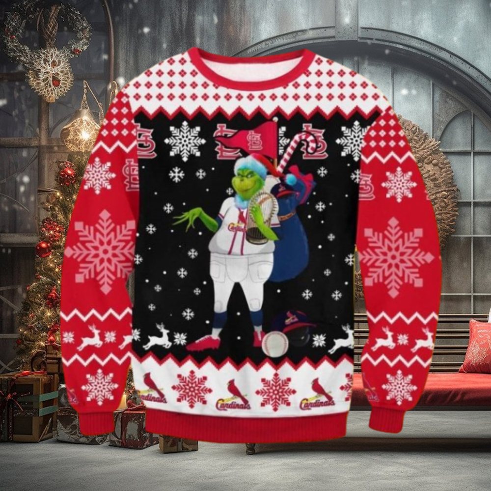 Cardinals Grinch Christmas Christmas Ugly Sweater Gift For Men And Women Cardinals Grinch Christmas Christmas Ugly Sweater Gift For Men And Women