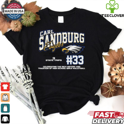 Carl Sandburg Eagles #33 Celebrating The Rich History And Tradition Of High School Girls Volleyball Shirt