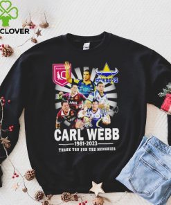 Carl Webb 1981 2023 Signature Thank You For The Memories T Shirt