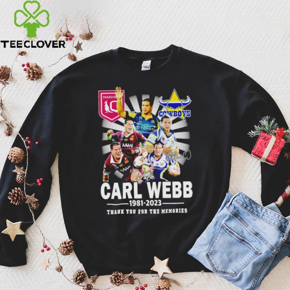 Carl Webb 1981 2023 Signature Thank You For The Memories T Shirt Carl Webb 1981 2023 Signature Thank You For The Memories T Shirt