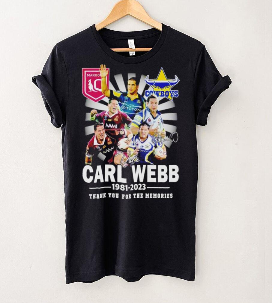 Carl Webb 1981 2023 Signature Thank You For The Memories T Shirt Carl Webb 1981 2023 Signature Thank You For The Memories T Shirt