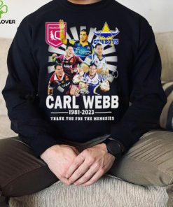 Carl Webb 1981 2023 Signature Thank You For The Memories T Shirt