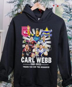 Carl Webb 1981 2023 Signature Thank You For The Memories T Shirt