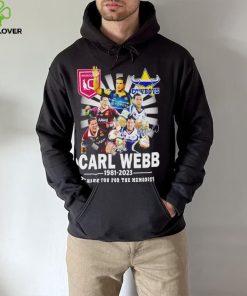 Carl Webb 1981 2023 Signature Thank You For The Memories T Shirt