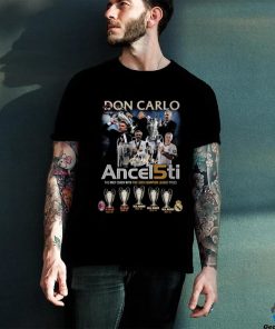 Carlo Ancelotti The Only Coach With Five UEFA Champion League Titles T Shirt