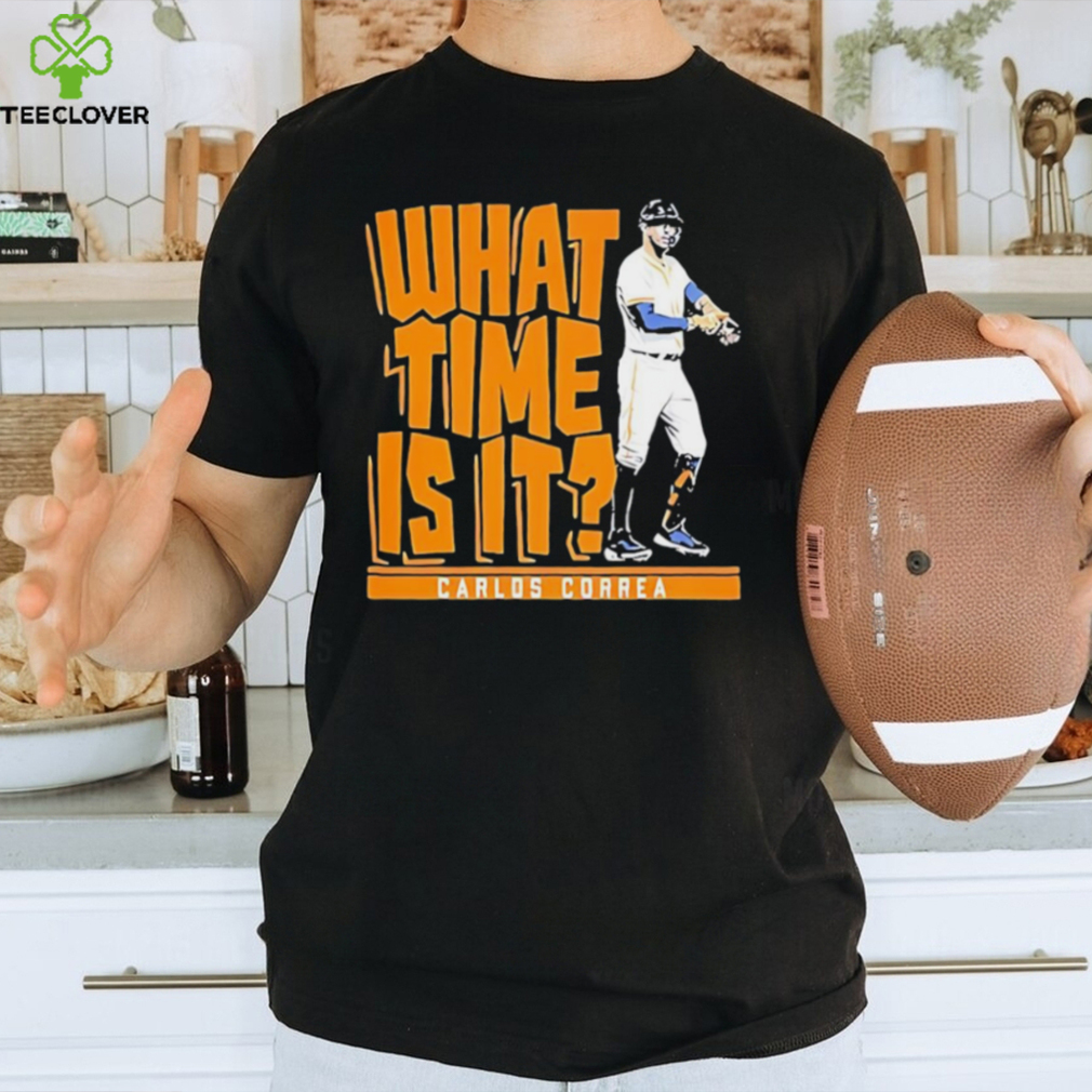Carlos Correa what time is it Minnesota Twins shirt Carlos Correa what time is it Minnesota Twins shirt