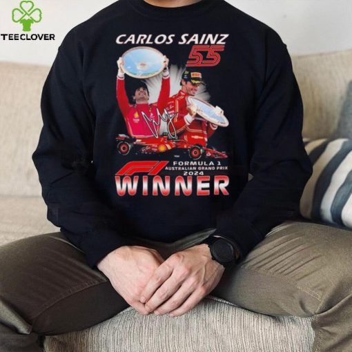 Carlos Sainz 55 Formula 1 Australian Grand Prix 2024 Winner T shirt