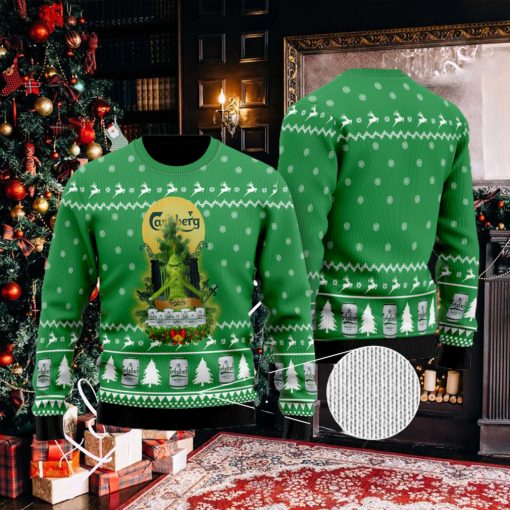 Carlsberg Grinch Snow Ugly Christmas Sweater