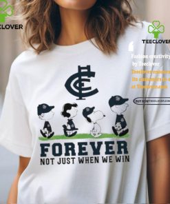 Carlton Blues Snoopy Abbey Road Forever Not Just When We Win Shirt
