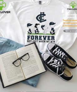 Carlton Blues Snoopy Abbey Road Forever Not Just When We Win Shirt