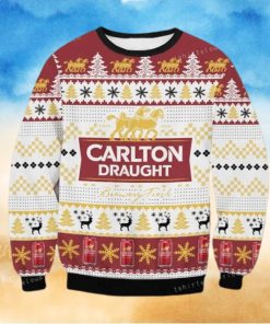 Carlton Draught Beer Ugly Sweater For Woman