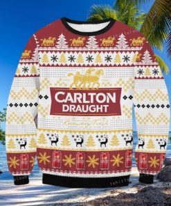 Carlton Draught Beer Ugly Sweater For Woman