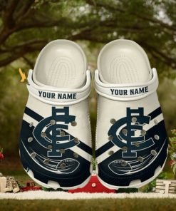 Carlton Football Club AFL Classic Custom Name Crocs Clogs Shoes