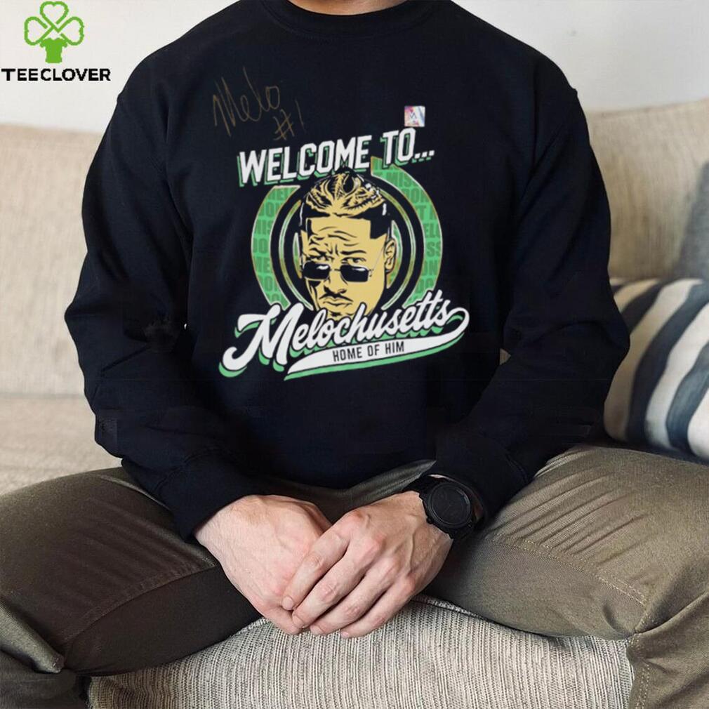 Carmelo Hayes Autographed & Inscribed Welcome To Melochusetts T Shirt Carmelo Hayes Autographed & Inscribed Welcome To Melochusetts T Shirt