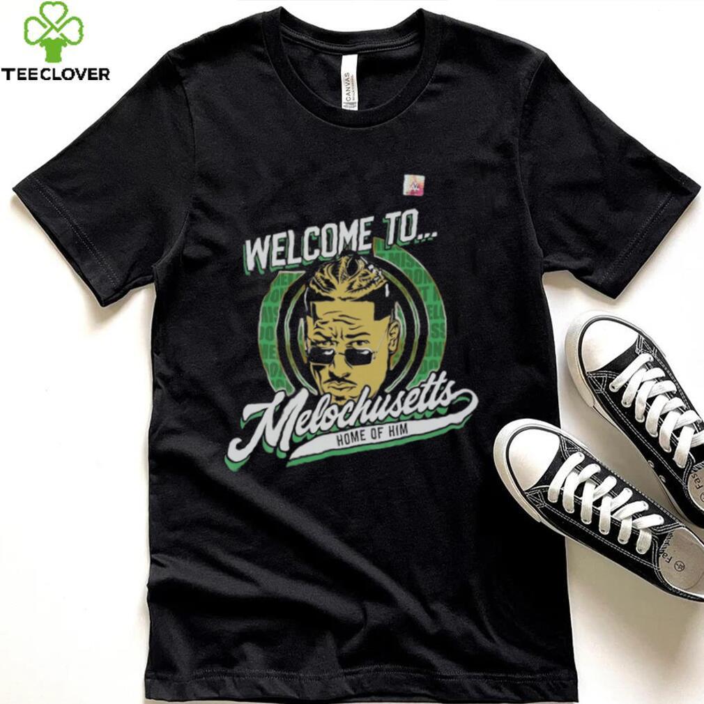 Carmelo Hayes WWE Autographed Welcome To Melochusetts T Shirt Carmelo Hayes WWE Autographed Welcome To Melochusetts T Shirt