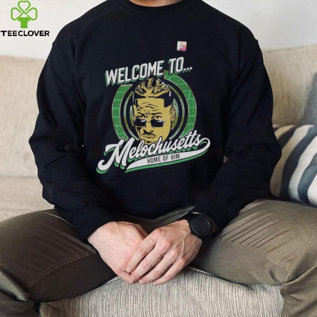 Carmelo Hayes WWE Autographed Welcome To Melochusetts T Shirt Carmelo Hayes WWE Autographed Welcome To Melochusetts T Shirt