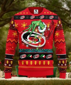 Carolina Hurricanes Grinch Christmas Ugly Sweater