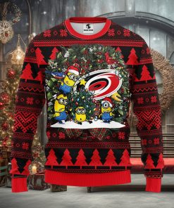 Carolina Hurricanes Minion Christmas Ugly Sweater