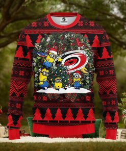 Carolina Hurricanes Minion Christmas Ugly Sweater