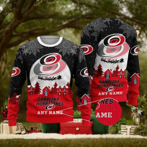 Carolina Hurricanes NHL Merry Christmas Personalized Ugly Sweater