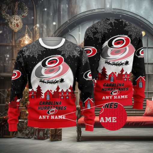 Carolina Hurricanes NHL Merry Christmas Personalized Ugly Sweater