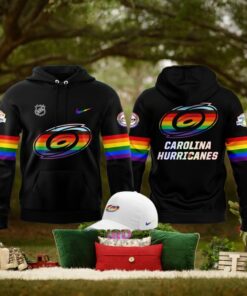 Carolina Hurricanes Pride Night 2025 Black Hoodie