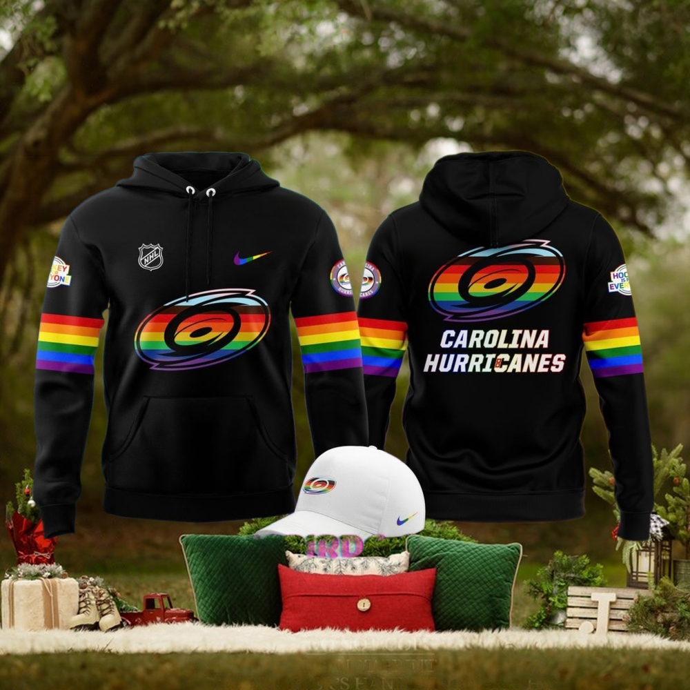 Carolina Hurricanes Pride Night 2025 Black Hoodie Carolina Hurricanes Pride Night 2025 Black Hoodie