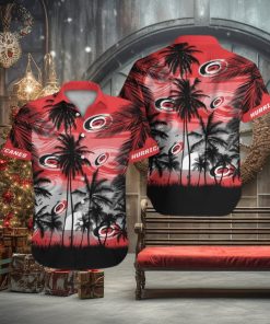 Carolina Hurricanes Short Sleeve Button Up Tropical Shirt Hawaiian Shirt