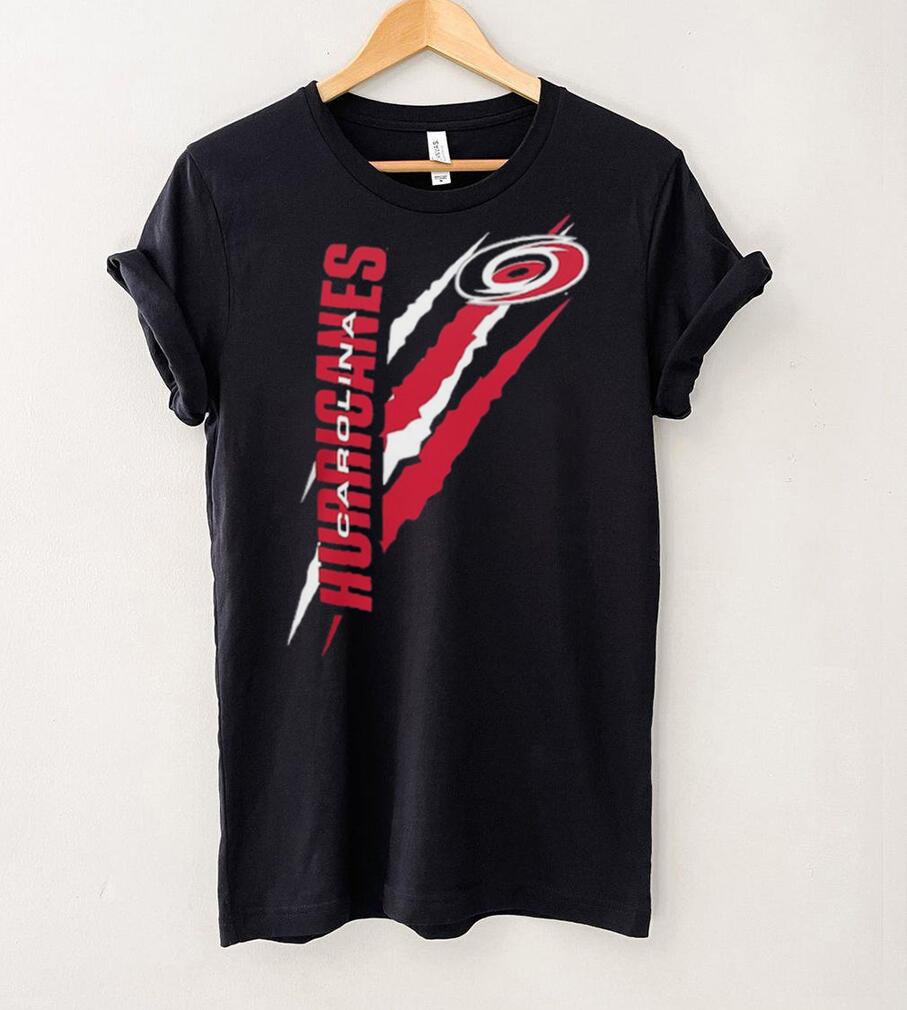 Carolina Hurricanes Starter Black Color Scratch T Shirt Carolina Hurricanes Starter Black Color Scratch T Shirt