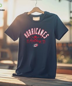 Carolina Hurricanes Starter Black Half Puck T Shirt