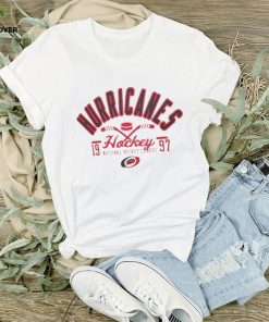 Carolina Hurricanes Starter White Half Puck T Shirt