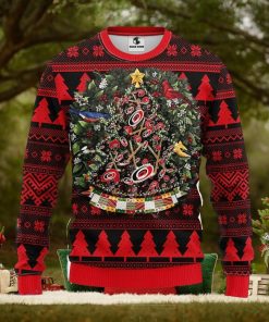 Carolina Hurricanes Tree Ball Christmas Ugly Sweater