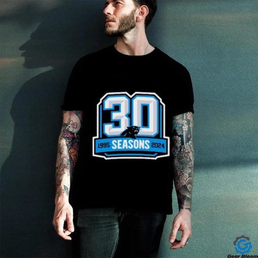 Carolina Panthers 30th Anniversary 1995 2024 Logo Shirt