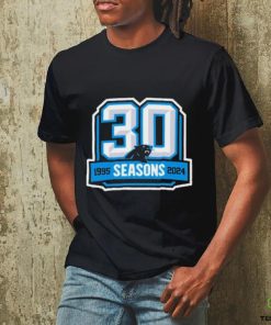 Carolina Panthers 30th Anniversary 1995 2024 Logo Shirt