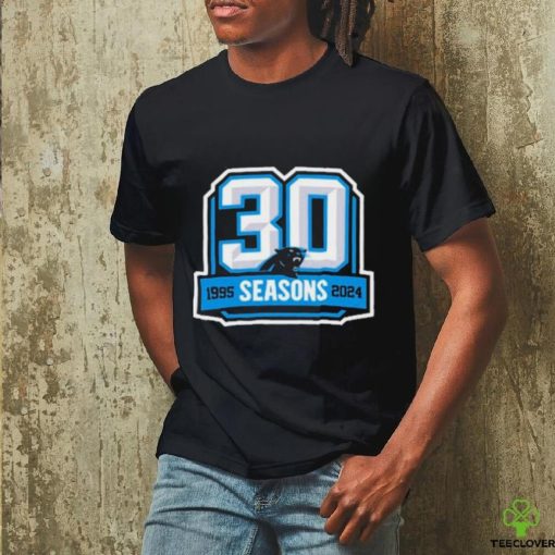 Carolina Panthers 30th Anniversary 1995 2024 Logo Shirt