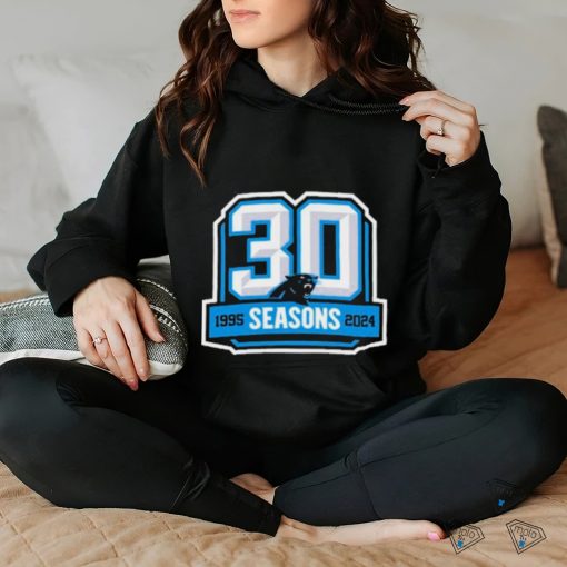 Carolina Panthers 30th Anniversary 1995 2024 Logo Shirt