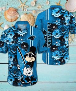 Carolina Panthers Aloha Mick Pattern Hawaiian Shirt For Fans