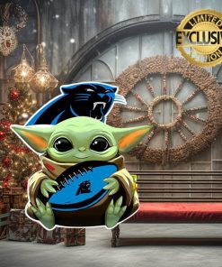 Carolina Panthers Baby Yoda NFL Christmas Tree Decorations Ornament