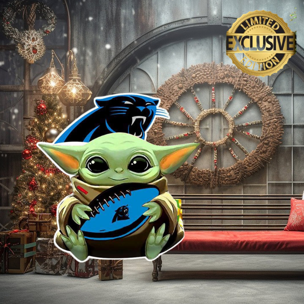 Carolina Panthers Baby Yoda NFL Christmas Tree Decorations Ornament Carolina Panthers Baby Yoda NFL Christmas Tree Decorations Ornament