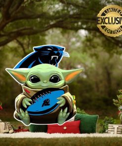 Carolina Panthers Baby Yoda NFL Christmas Tree Decorations Ornament