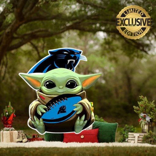 Carolina Panthers Baby Yoda NFL Christmas Tree Decorations Ornament