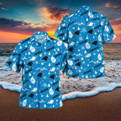 Carolina Panthers Christmas Hawaiian Shirt Beach Gift Fans For Men And Women