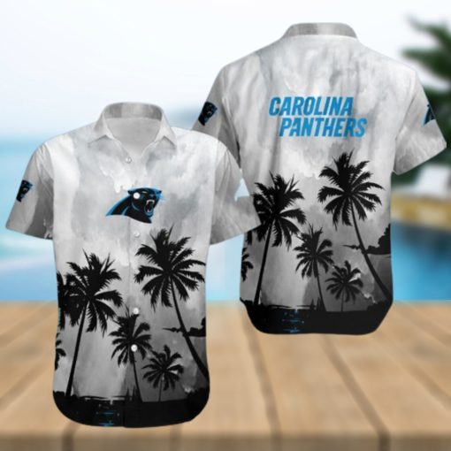 Carolina Panthers Coconut Trees Nfl 3D Hawaiian Shirt Men And Women For Fans