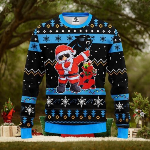 Carolina Panthers Dabbing Santa Claus Christmas Ugly Sweater Sport Christmas Gift Ideas