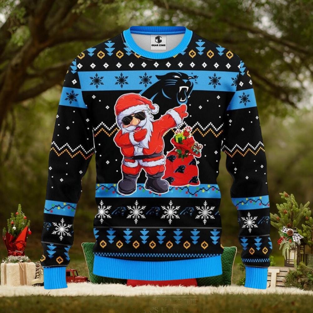 Carolina Panthers Dabbing Santa Claus Christmas Ugly Sweater Sport Christmas Gift Ideas Carolina Panthers Dabbing Santa Claus Christmas Ugly Sweater Sport Christmas Gift Ideas