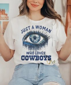 Carolina Panthers Fooball Shirt, Just A Woman Who Lover Cowboys T Shirt